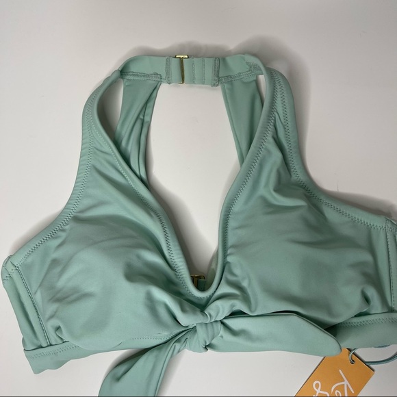 Kona Sol Mint Green Plus Beach Pool Padded Bikini Top - Picture 8 of 8